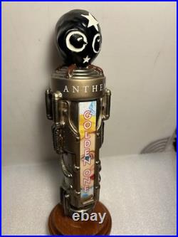 ANTHEM BREWING GOLDEN ONE ORGANIC STEAM PUNK draft beer tap handle. OKLAHOMA