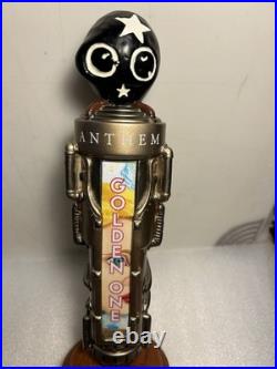 ANTHEM BREWING GOLDEN ONE ORGANIC STEAM PUNK draft beer tap handle. OKLAHOMA