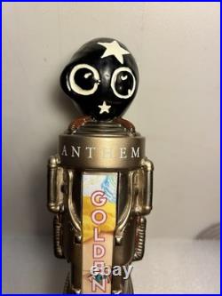 ANTHEM BREWING GOLDEN ONE ORGANIC STEAM PUNK draft beer tap handle. OKLAHOMA