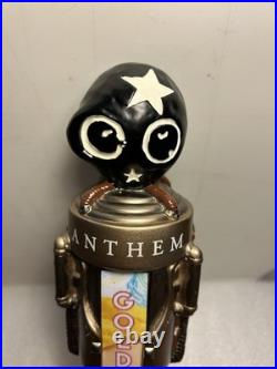 ANTHEM BREWING GOLDEN ONE ORGANIC STEAM PUNK draft beer tap handle. OKLAHOMA