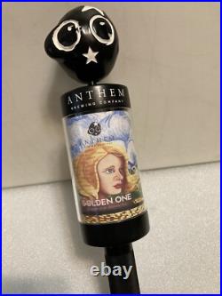 ANTHEM BREWING GOLDEN ONE ORGANIC STEAM PUNK draft beer tap handle. OKLAHOMA