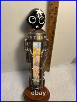 ANTHEM BREWING THE GOLDEN ONE BELGIAN ALE STEAMPUNK beer tap handle. OKLAHOMA ANTHEM BREWING THE GOLDEN ONE BELGIAN ALE STEAMPUNK beer tap handle. OKLAHOMA