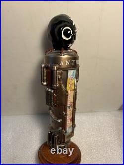 ANTHEM BREWING THE GOLDEN ONE BELGIAN ALE STEAMPUNK beer tap handle. OKLAHOMA