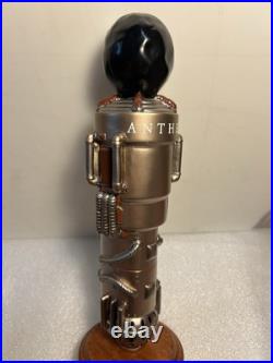ANTHEM BREWING THE GOLDEN ONE BELGIAN ALE STEAMPUNK beer tap handle. OKLAHOMA