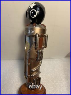 ANTHEM BREWING THE GOLDEN ONE BELGIAN ALE STEAMPUNK beer tap handle. OKLAHOMA