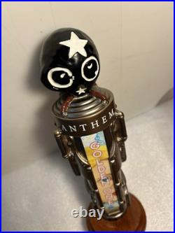 ANTHEM BREWING THE GOLDEN ONE BELGIAN ALE STEAMPUNK beer tap handle. OKLAHOMA