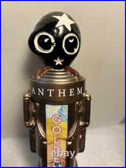 ANTHEM BREWING THE GOLDEN ONE BELGIAN ALE STEAMPUNK beer tap handle. OKLAHOMA