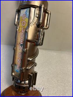 ANTHEM BREWING THE GOLDEN ONE BELGIAN ALE STEAMPUNK beer tap handle. OKLAHOMA