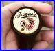 A Vintage Iroquois Indian Head Beer Ball Tap Knob Handle Buffalo Ny Can Sign
