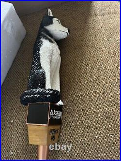 Alaskan Brewing Company Husky IPA Siberian Husky Wolf Beer Tap Handle 11 Newbox