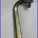 Antique Beer or Soda Fountain TAP HANDLE with Marble Pull Brass Great Patina