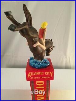 Atlantic City Brewing Diving Horse IPA Beer Tap Handle Rare Figural Tap Handle