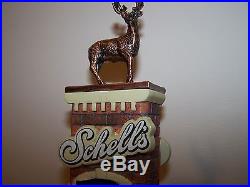 August SCHELL'S Beer Tap Handle Figural Deer Buck Sign Knob ad Minnesota Brewery