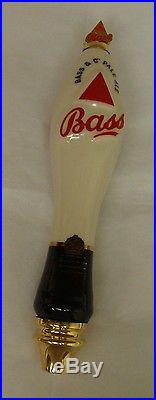 BASS PALE ALE DOUBLE SIDED 12 CERAMIC BEER TAP HANDLE NEW