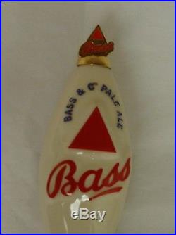 BASS PALE ALE DOUBLE SIDED 12 CERAMIC BEER TAP HANDLE NEW