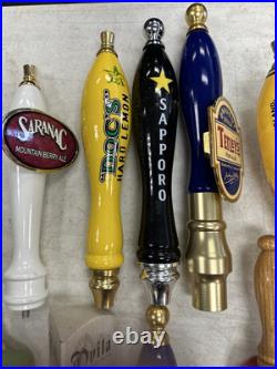 BEER TAPS! Huge Lot Of 24 Tap Handles Assorted Brands Wow! Vintage