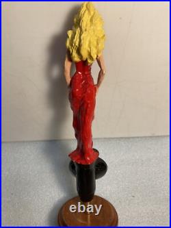 BIG EASY BEER BLONDE TRAMP IN A RED DRESS draft beer tap handle. LOUISIANA