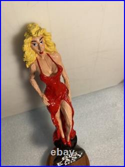 BIG EASY BEER BLONDE TRAMP IN A RED DRESS draft beer tap handle. LOUISIANA