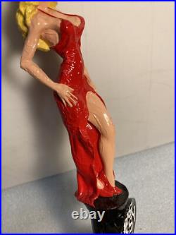 BIG EASY BEER BLONDE TRAMP IN A RED DRESS draft beer tap handle. LOUISIANA
