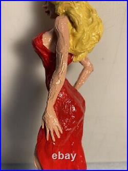 BIG EASY BEER BLONDE TRAMP IN A RED DRESS draft beer tap handle. LOUISIANA