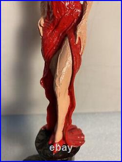 BIG EASY BEER BLONDE TRAMP IN A RED DRESS draft beer tap handle. LOUISIANA