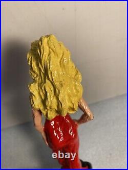 BIG EASY BEER BLONDE TRAMP IN A RED DRESS draft beer tap handle. LOUISIANA
