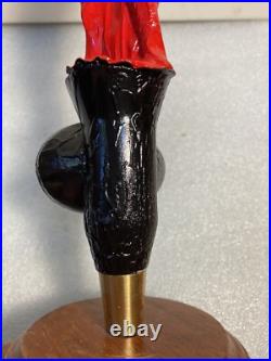 BIG EASY BEER BLONDE TRAMP IN A RED DRESS draft beer tap handle. LOUISIANA