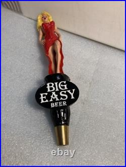 BIG EASY BEER BLONDE TRAMP IN A RED DRESS draft beer tap handle. LOUISIANA