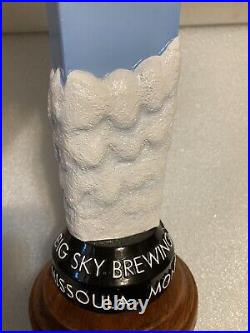 BIG SKY BREWING POWDER HOUND WINTER ALE draft beer tap handle. MONTANA