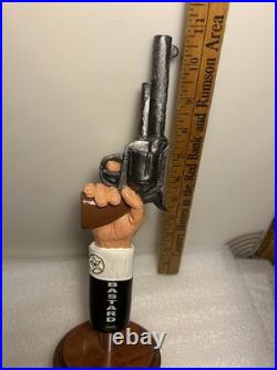 BLUE POINT BREWING HAZY BASTARD 44 MAGNUM PISTOL Draft beer tap handle. NEW YORK