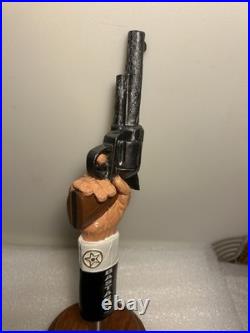 BLUE POINT BREWING HAZY BASTARD 44 MAGNUM PISTOL Draft beer tap handle. NEW YORK
