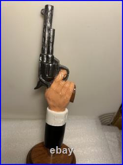 BLUE POINT BREWING HAZY BASTARD 44 MAGNUM PISTOL Draft beer tap handle. NEW YORK