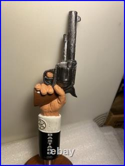 BLUE POINT BREWING HAZY BASTARD 44 MAGNUM PISTOL Draft beer tap handle. NEW YORK