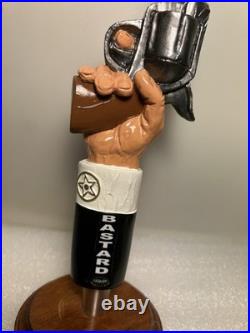BLUE POINT BREWING HAZY BASTARD 44 MAGNUM PISTOL Draft beer tap handle. NEW YORK