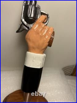 BLUE POINT BREWING HAZY BASTARD 44 MAGNUM PISTOL Draft beer tap handle. NEW YORK
