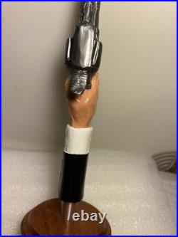BLUE POINT BREWING HAZY BASTARD 44 MAGNUM PISTOL Draft beer tap handle. NEW YORK