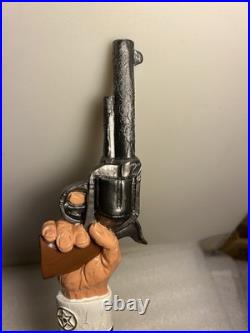 BLUE POINT BREWING HAZY BASTARD 44 MAGNUM PISTOL Draft beer tap handle. NEW YORK