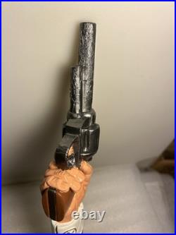 BLUE POINT BREWING HAZY BASTARD 44 MAGNUM PISTOL Draft beer tap handle. NEW YORK