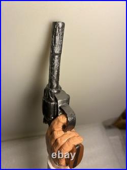 BLUE POINT BREWING HAZY BASTARD 44 MAGNUM PISTOL Draft beer tap handle. NEW YORK