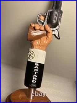 BLUE POINT BREWING HAZY BASTARD 44 MAGNUM PISTOL Draft beer tap handle. NEW YORK