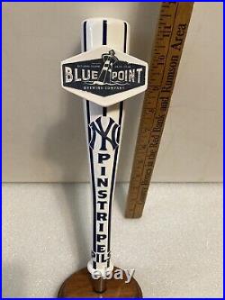 BLUE POINT BREWING NY YANKEES PINSTRIPE PILS BAT draft beer tap handle. NEW YORK