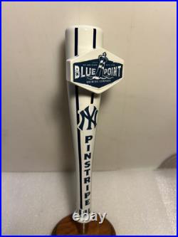 BLUE POINT BREWING NY YANKEES PINSTRIPE PILS BAT draft beer tap handle. NEW YORK BLUE POINT BREWING NY YANKEES PINSTRIPE PILS BAT draft beer tap handle. NEW YORK