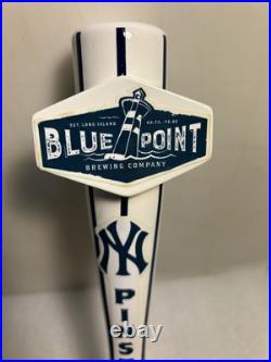 BLUE POINT BREWING NY YANKEES PINSTRIPE PILS BAT draft beer tap handle. NEW YORK BLUE POINT BREWING NY YANKEES PINSTRIPE PILS BAT draft beer tap handle. NEW YORK