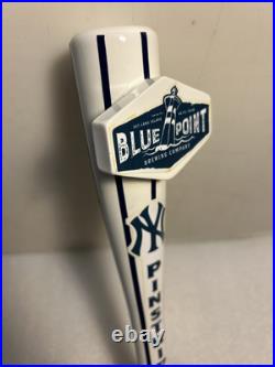 BLUE POINT BREWING NY YANKEES PINSTRIPE PILS BAT draft beer tap handle. NEW YORK BLUE POINT BREWING NY YANKEES PINSTRIPE PILS BAT draft beer tap handle. NEW YORK