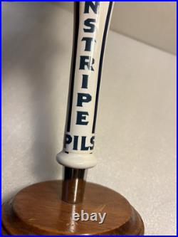 BLUE POINT BREWING NY YANKEES PINSTRIPE PILS BAT draft beer tap handle. NEW YORK BLUE POINT BREWING NY YANKEES PINSTRIPE PILS BAT draft beer tap handle. NEW YORK