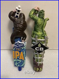 BLUE POINT THE IPA KING KONG AND CB'S CAGED ALPHA IPA HOPPED UP MONKEY Beer Taps BLUE POINT THE IPA KING KONG AND CB'S CAGED ALPHA IPA HOPPED UP MONKEY Beer Taps