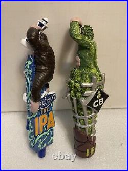 BLUE POINT THE IPA KING KONG AND CB'S CAGED ALPHA IPA HOPPED UP MONKEY Beer Taps BLUE POINT THE IPA KING KONG AND CB'S CAGED ALPHA IPA HOPPED UP MONKEY Beer Taps