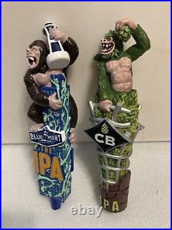 BLUE POINT THE IPA KING KONG AND CB'S CAGED ALPHA IPA HOPPED UP MONKEY Beer Taps BLUE POINT THE IPA KING KONG AND CB'S CAGED ALPHA IPA HOPPED UP MONKEY Beer Taps
