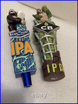 BLUE POINT THE IPA KING KONG AND CB'S CAGED ALPHA IPA HOPPED UP MONKEY Beer Taps BLUE POINT THE IPA KING KONG AND CB'S CAGED ALPHA IPA HOPPED UP MONKEY Beer Taps