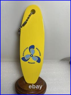 BOATHOUSE BROTHERS BREWING BOAT KEY FLOATATION draft beer tap handle. MINNESOTA